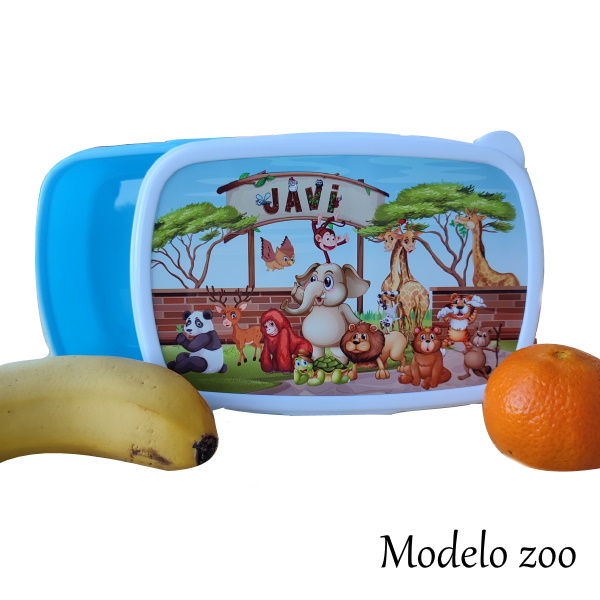 Fiambrera infantil personalizada zoo