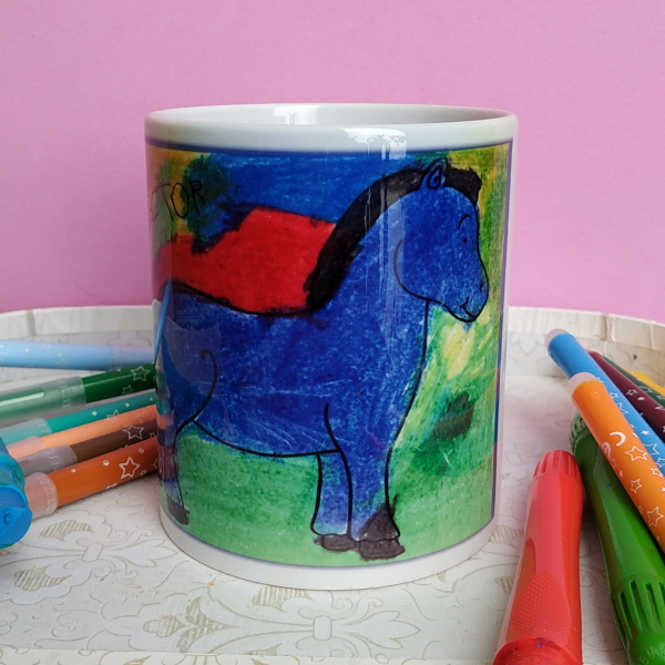 Taza de cerámica personalizada con dibujo