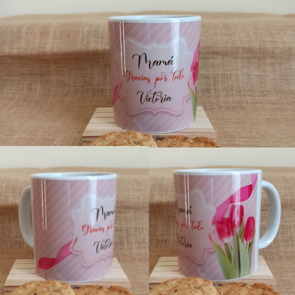 Taza de cerámica personalizada Día de la madre